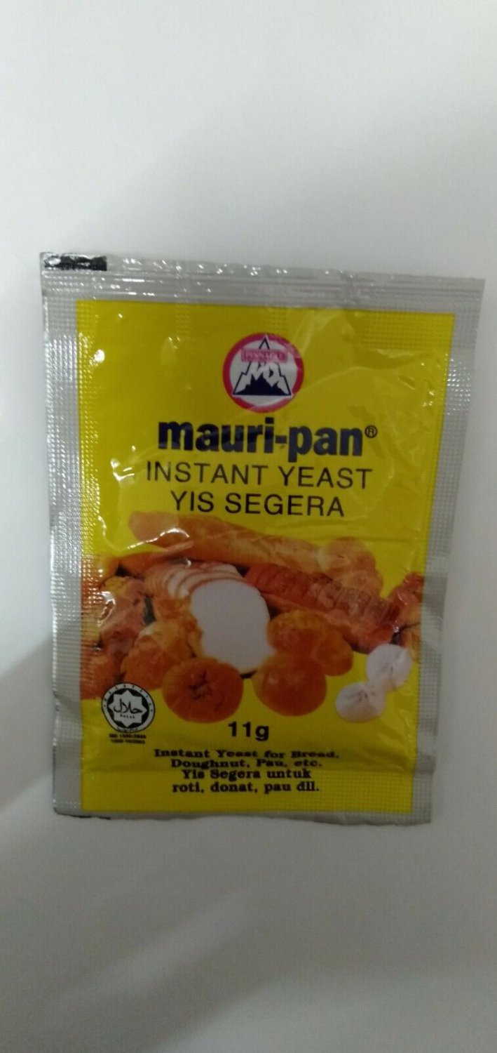 MAURIPAN INSTANT YEAST HALAL FOR BREAD, DOUGHNUT, PAU, PIZZA X 10 PCS