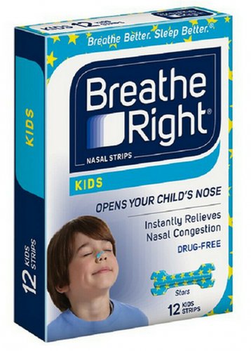 BREATHE RIGHT Nasal Strips for Kids Child Nose Band Breath Rite x  4 BOX (48PCS)