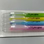 Orange Multi Tip Highlighter Marker Pen 4-Color Set x 2 packs