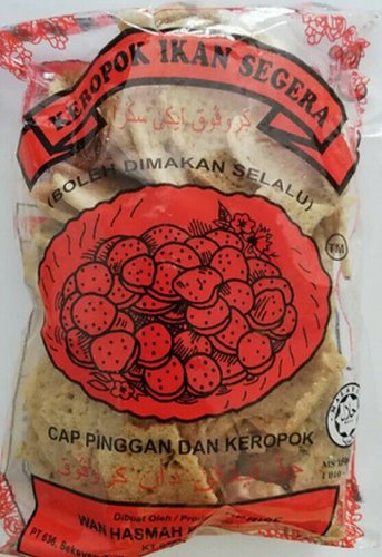 80G Fish Cracker Dried Snack Crispy Keropok Ikan Cap Pinggan