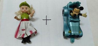 Used Toy McDonalds Mickey Mouse and Doll Happy Meal for kids play
