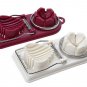 2 in1 Cutter Multifunction Kitchen Egg Slicer Tools Stainless Steel x 2 pieces