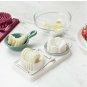 2 in1 Cutter Multifunction Kitchen Egg Slicer Tools Stainless Steel x 2 pieces
