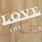 White Vintage LOVE Wall Hook Clothes Robe Key Holder Hat Hanger Home  x  2 pcs
