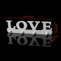 White Vintage LOVE Wall Hook Clothes Robe Key Holder Hat Hanger Home  x  2 pcs