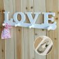 White Vintage LOVE Wall Hook Clothes Robe Key Holder Hat Hanger Home  x  2 pcs