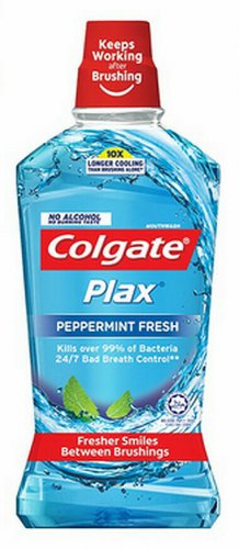 COLGATE Mouthwash Plax Peppermint 750ml For Lasting Fresh Breath X 2 Pieces NEW
