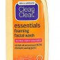 2 X 100 ML CLEAN & CLEAR Essentials Foaming Facial Cleanser Oil-Free Daily Wash