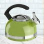 KITCHENAID Whistling Stovetop Tea Kettle 2-Quart KTEN20CB C Handle Grip Comfort