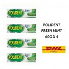 POLIDENT DENTURE ADHESIVE CREAM Fresh Mint 60g X 4 tubes Fast Ship POLIDENT DENTURE ADHESIVE CREAM Fresh Mint 60g X 4 tubes Fast Ship