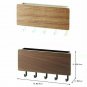 Wooden Door Hanger Wall Mount Hooks Key Holder Rack Organizer Box Mail - 2 PCS