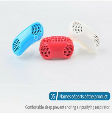 8 PCS New 2 in 1 ANTI SNORING & AIR PURIFIER Apparatus Device  - DHL Express
