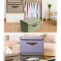 Large Storage Basket Rectangular Fabric Collapsible Organizer Bin Box 3-Pack