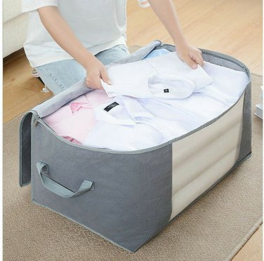 Large Anti Dust Clothes Storage Bag Blanket Storage Sort Home Organizer - 4 pcs