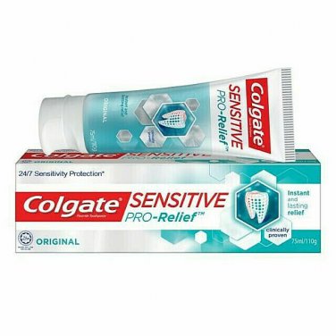 COLGATE Sensitive Pro-Relief Toothpaste Whitening  2 x 110G - Free Holder