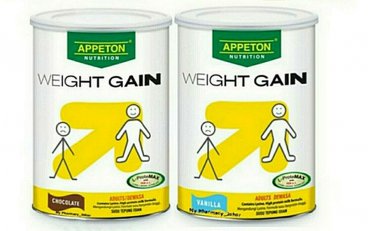 2 X 450g New APPETON WEIGHT GAIN POWDER for Adults For Increasing Body Weight
