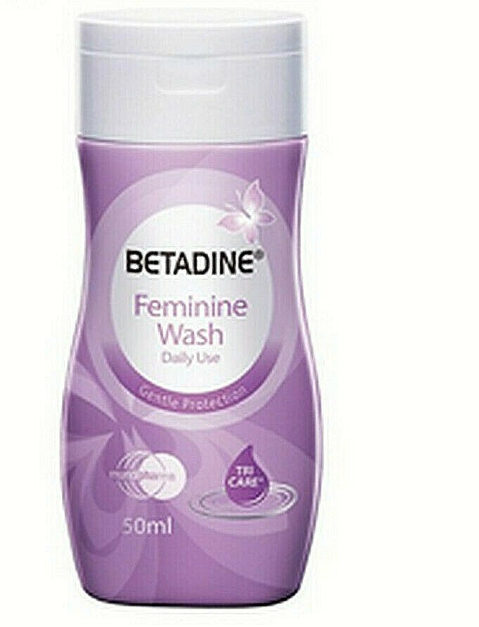 50ML X 2 NEW BETADINE Daily Feminine Wash Natural Gentle Intimate Hygiene Needs