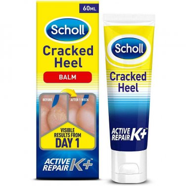 4PCS X 60ML SCHOLL Cracked Heel Repair Cream With Active K+ Proven Foot Care