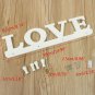 White Vintage LOVE Wall Hook Clothes Robe Key Holder Hat Hanger Home  -  5 pcs