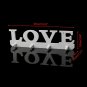 White Vintage LOVE Wall Hook Clothes Robe Key Holder Hat Hanger Home  -  5 pcs