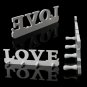 White Vintage LOVE Wall Hook Clothes Robe Key Holder Hat Hanger Home  -  5 pcs
