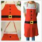 2 Pieces CHRISTMAS GIFT New Adult Cooking Baking Kitchen Chef Red Santa Apron