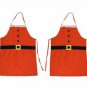 2 Pieces CHRISTMAS GIFT New Adult Cooking Baking Kitchen Chef Red Santa Apron