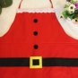 2 Pieces CHRISTMAS GIFT New Adult Cooking Baking Kitchen Chef Red Santa Apron