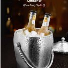2 litre Stainless Steel Ice INSULATED BUCKET WINE PARTY Cooler Beer Container 2 litre Stainless Steel Ice INSULATED BUCKET WINE PARTY Cooler Beer Container