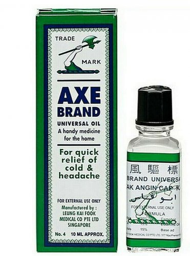 AXE MEDICATED OIL  (Minyak Angin Cap Kapak)  New Easy Carry 10Ml X 5 bottles