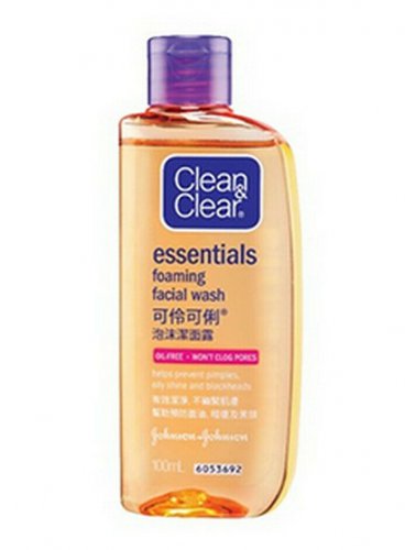 CLEAN & CLEAR Essentials Foaming Facial Cleanser 5 X 100ml Oil-Free Daily Wash