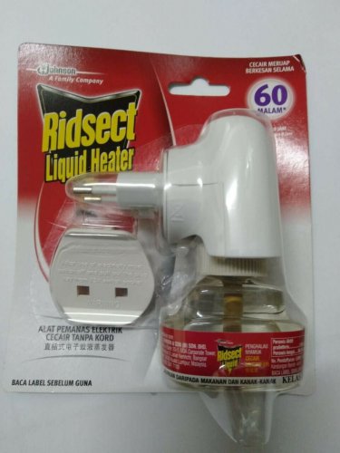 Ridsect NEW Liquid Heater 60 Night (480Hour) Mosquito Repeller X 4 pcs