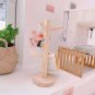 Wooden Mug Rack Coffee Tea 6 Cup Holder Kitchen Storage Display Stand Decor X 2