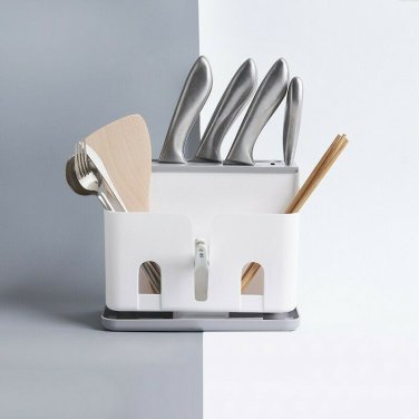 Kitchen Knife Holder In-Drawer  Blocks Knife Plastic Organizer Storage Racks