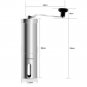 Mini Manual Portable Coffee Grinder Nut Bran Spice Easy Carry Stainless Steel