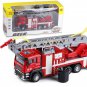 Die-cast Fire Truck Vehicle With Water Spray Scale 1:50 For Kids 3 Year above