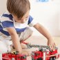Die-cast Fire Truck Vehicle With Water Spray Scale 1:50 For Kids 3 Year above
