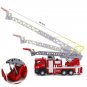 Die-cast Fire Truck Vehicle With Water Spray Scale 1:50 For Kids 3 Year above