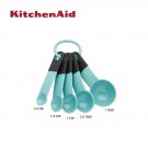 KitchenAid Classic Measuring Spoons Aqua Sky BPA-free Plastic Set of 5