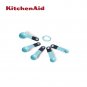 KitchenAid Classic Measuring Spoons Aqua Sky BPA-free Plastic Set of 5