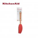 New KitchenAid Cherry Wood Silicone Mixing Spatula Heat Resistant