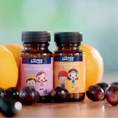 4 bottle X 100mg Citrex Vitamin C Tablets For Overall Kids Wellness Age 4 to 12