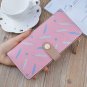Ladies Women Wallet Purse Long Zipper Buckle Trendy Modern X 2
