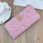 Ladies Women Wallet Purse Long Zipper Buckle Trendy Modern X 2