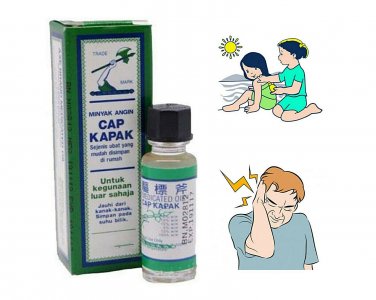 AXE MEDICATED OIL Cap Kapak Easy Relief From Pain Sickness 10 Bottles X 10 ml