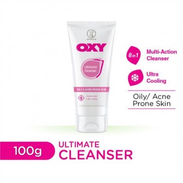 5 X 100g OXY Ultimate Cleanser Oily & Acne Prone Skin-Multi 8 Action Original