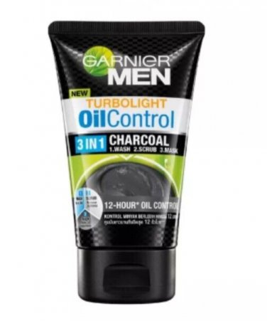 GARNIER for Men Face Wash Oil Control Charcoal Foaming Acne Treatment 6 X 100ml