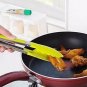 Kitchen S Steel Food Thongs Bread BBQ Grill Steak Bacon Salad Clamp X 3 Pcs
