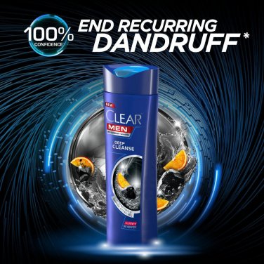 CLEAR MEN ANTI-DANDRUFF SHAMPOO Men Scalp Care Deep Cleanse Shampoo 8 X 315ML