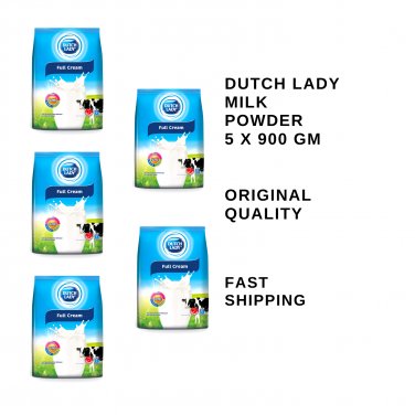 5Pkgs X 900gm Dutch Lady Full Cream Milk Powder Full Of Nutrition Goodness